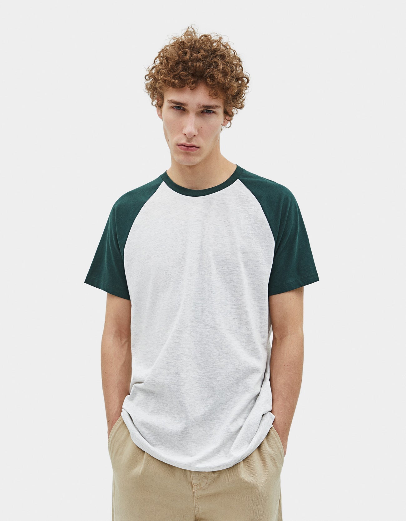 Raglan baseball-style T-shirt