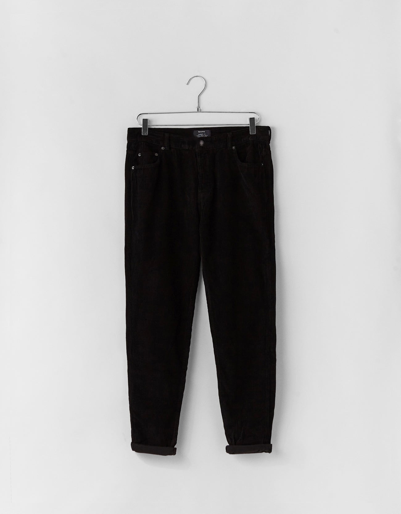 Slim fit corduroy carrot trousers