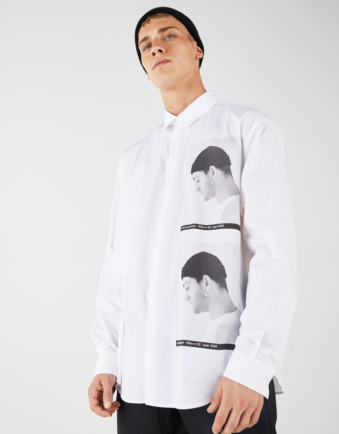 Oversized printed shirt