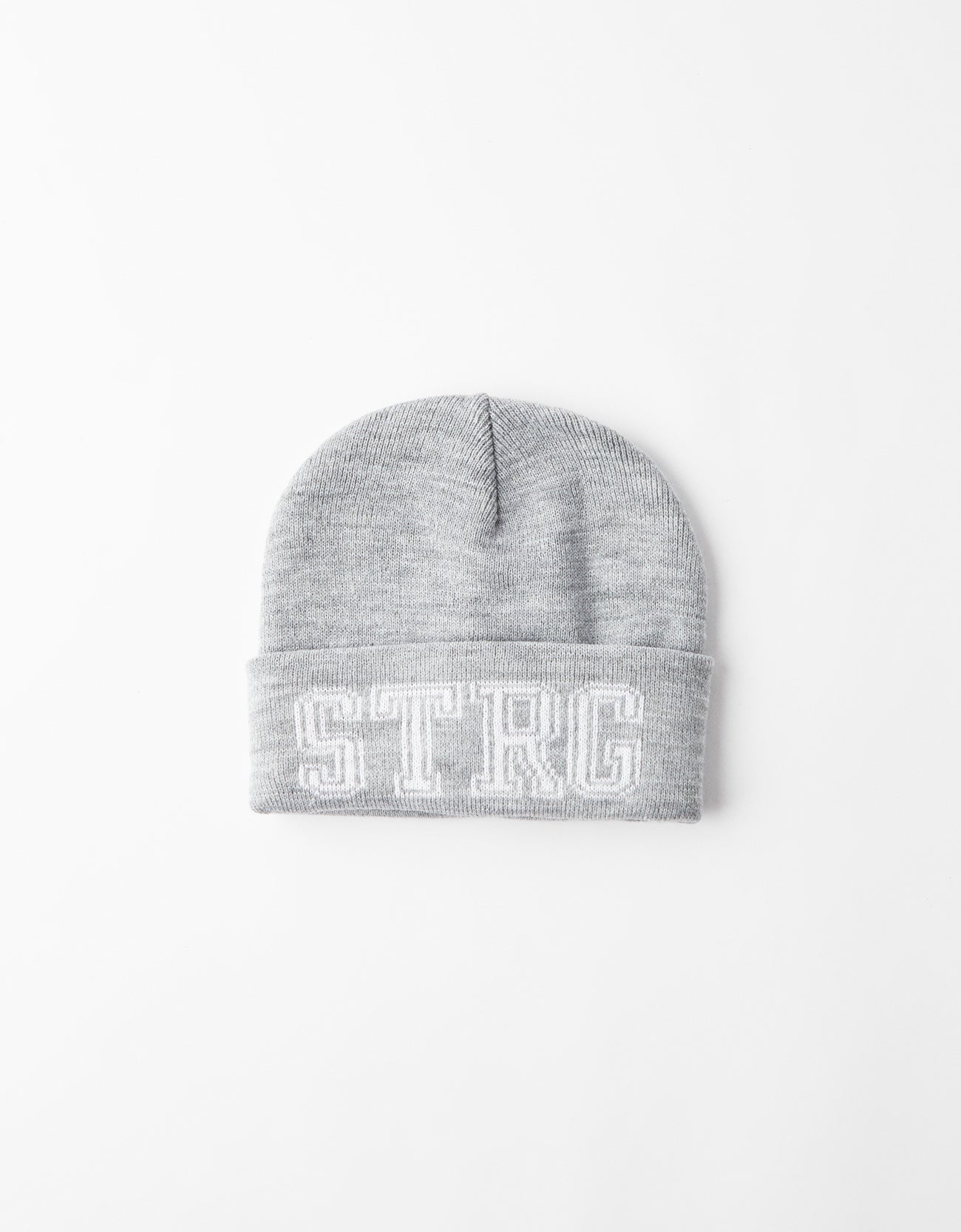 Knit beanie with print