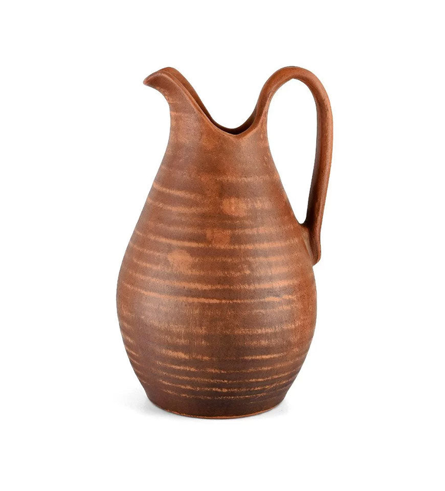 Antique Glazed Stoneware Pottery Jug