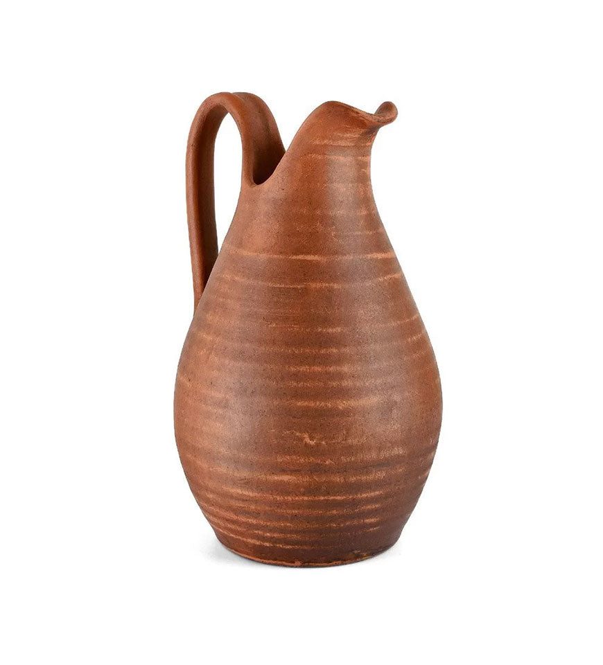 Antique Glazed Stoneware Pottery Jug