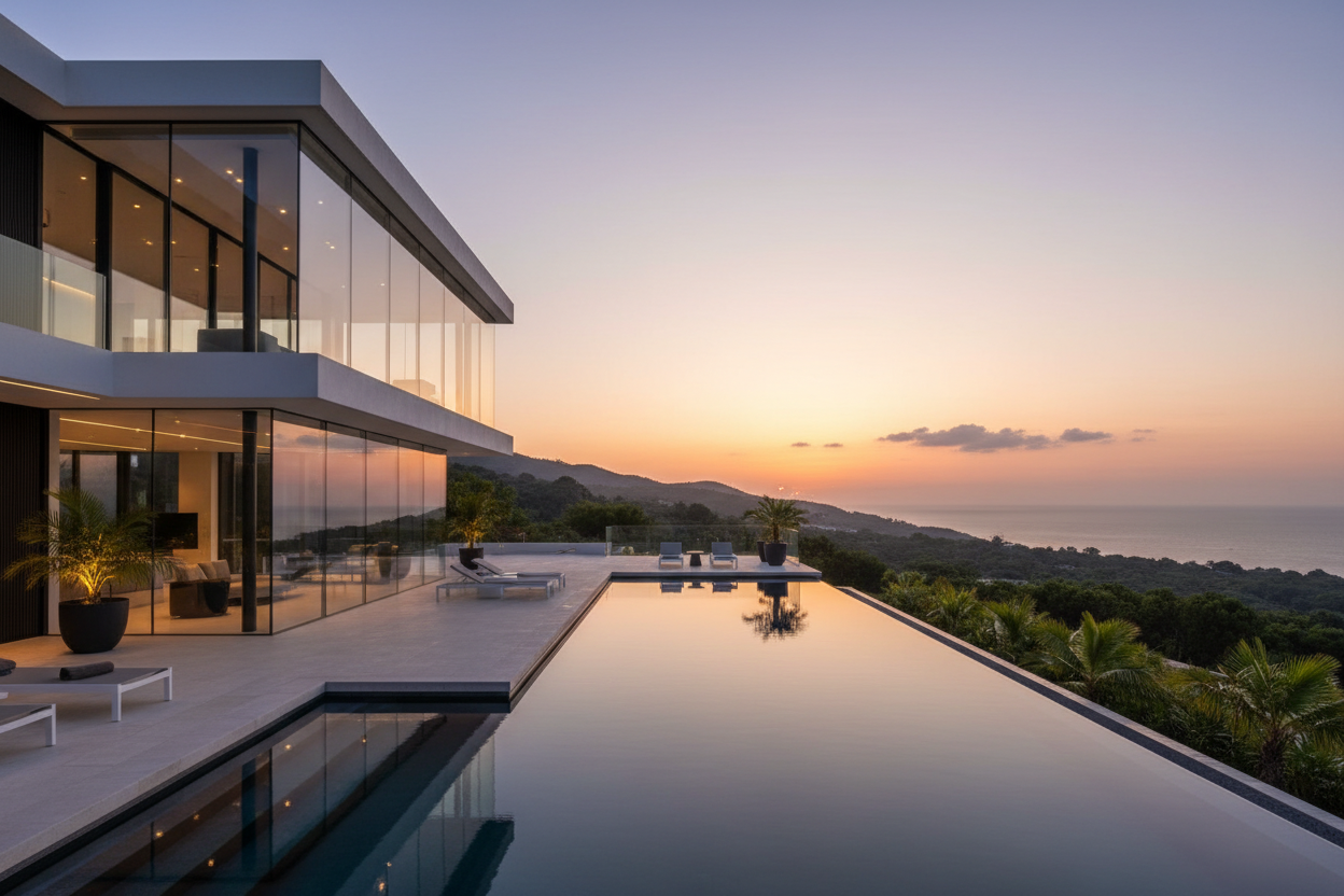 Modern Glass Villa