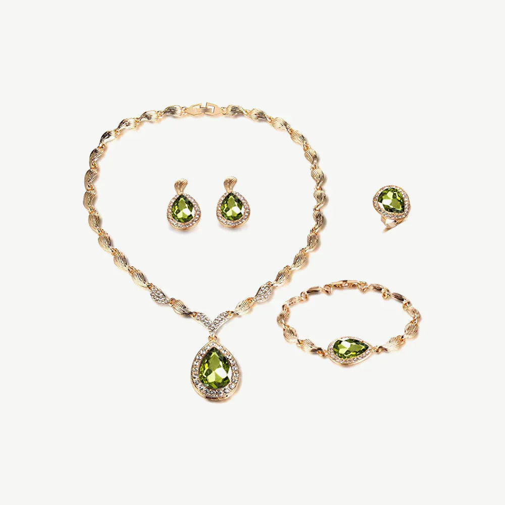 Plated Crystal Styd Earrings