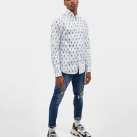 Regular fit long shirt