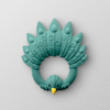 Natruba Teether - Peacock - Green