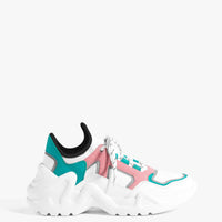 Multicoloured technical trainers