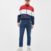 Thin colour block jacket