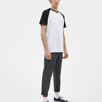 Raglan baseball-style T-shirt