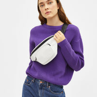 Faux leather belt bag