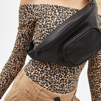 Faux leather belt bag