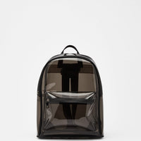 Transparent vinyl backpack