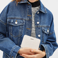 Square purse with detailing