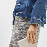 Square purse with detailing