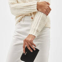 Square purse with detailing