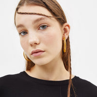 Set of 3 pairs of hoop earrings