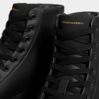 Mens high-top trainers with broguing