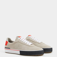 Contrast LEATHER trainers