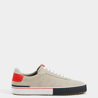 Contrast LEATHER trainers