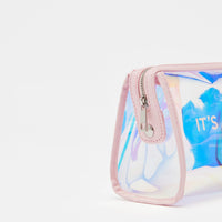 Iridescent toiletry bag
