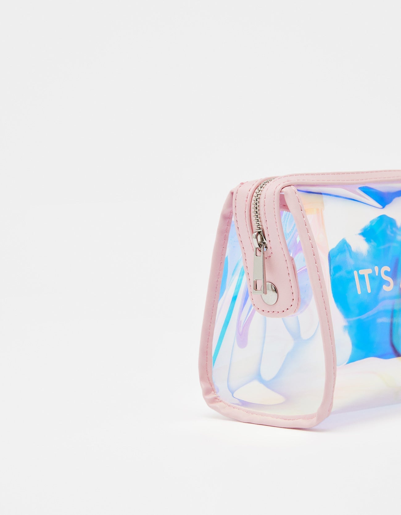 Iridescent toiletry bag