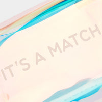 Iridescent toiletry bag