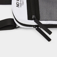 Pouch bag with slogan print