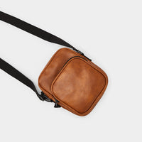 Faux leather pouch bag