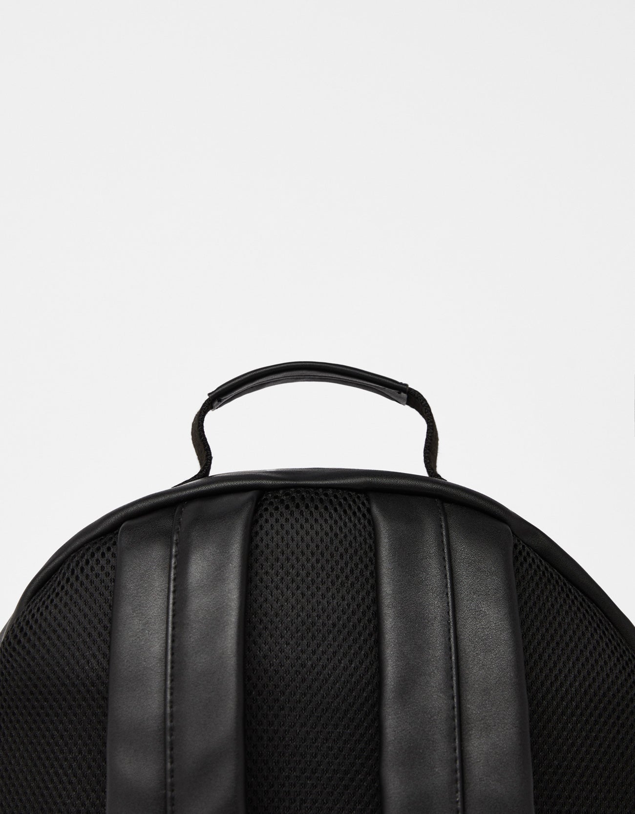 Faux leather backpack