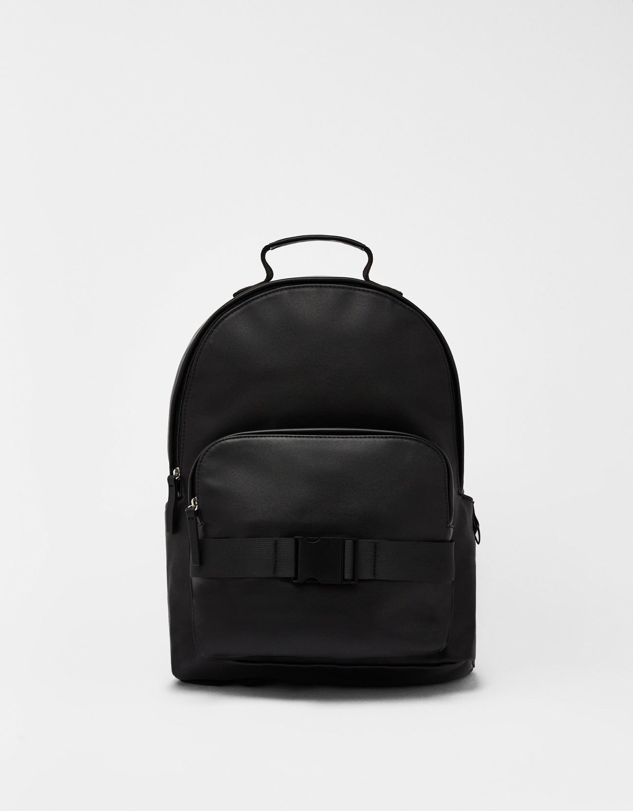 Faux leather backpack