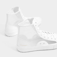 Men’s transparent high-top trainers