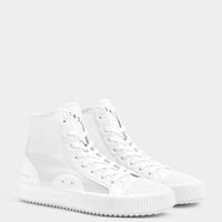 Men’s transparent high-top trainers
