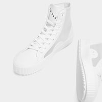 Men’s transparent high-top trainers