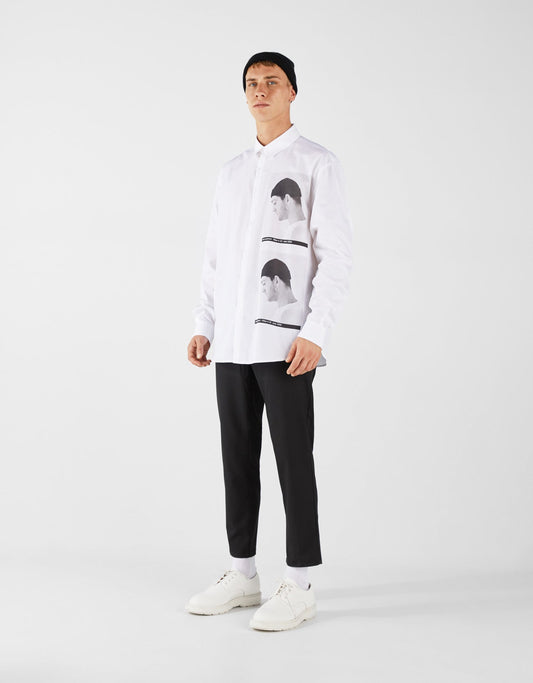 Oversized printed shirt