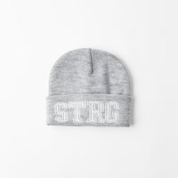 Knit beanie with print
