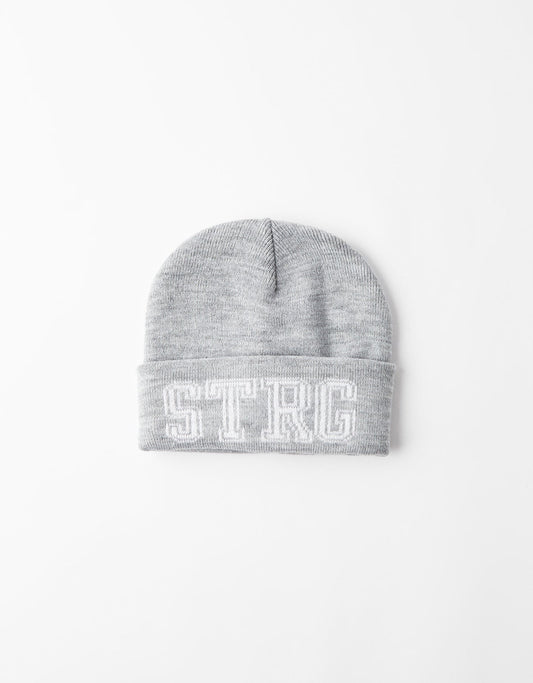 Knit beanie with print