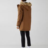 Hooded parka-style coat