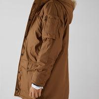 Hooded parka-style coat