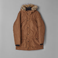 Hooded parka-style coat