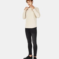 Waffle knit sweater