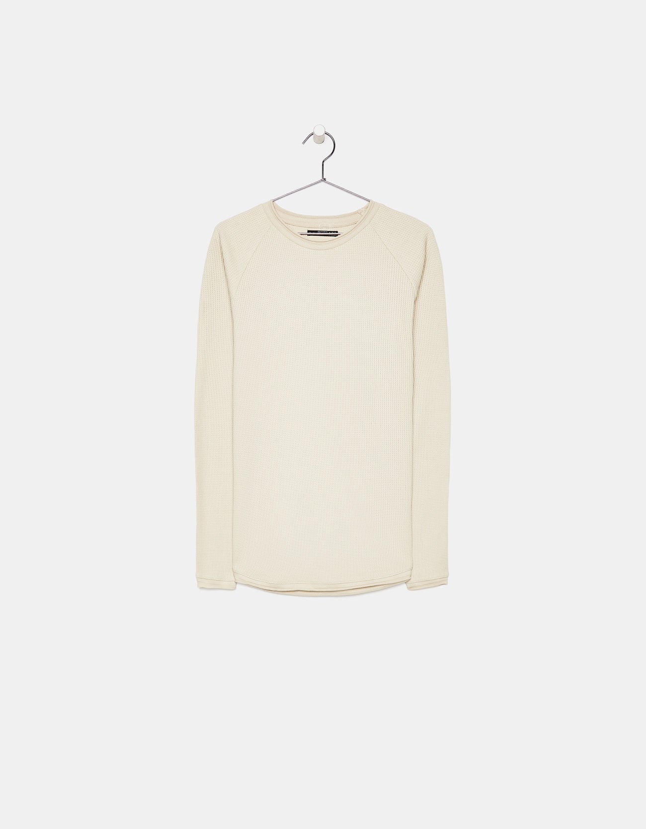 Waffle knit sweater