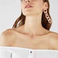 Button-up off the Shoulder Top