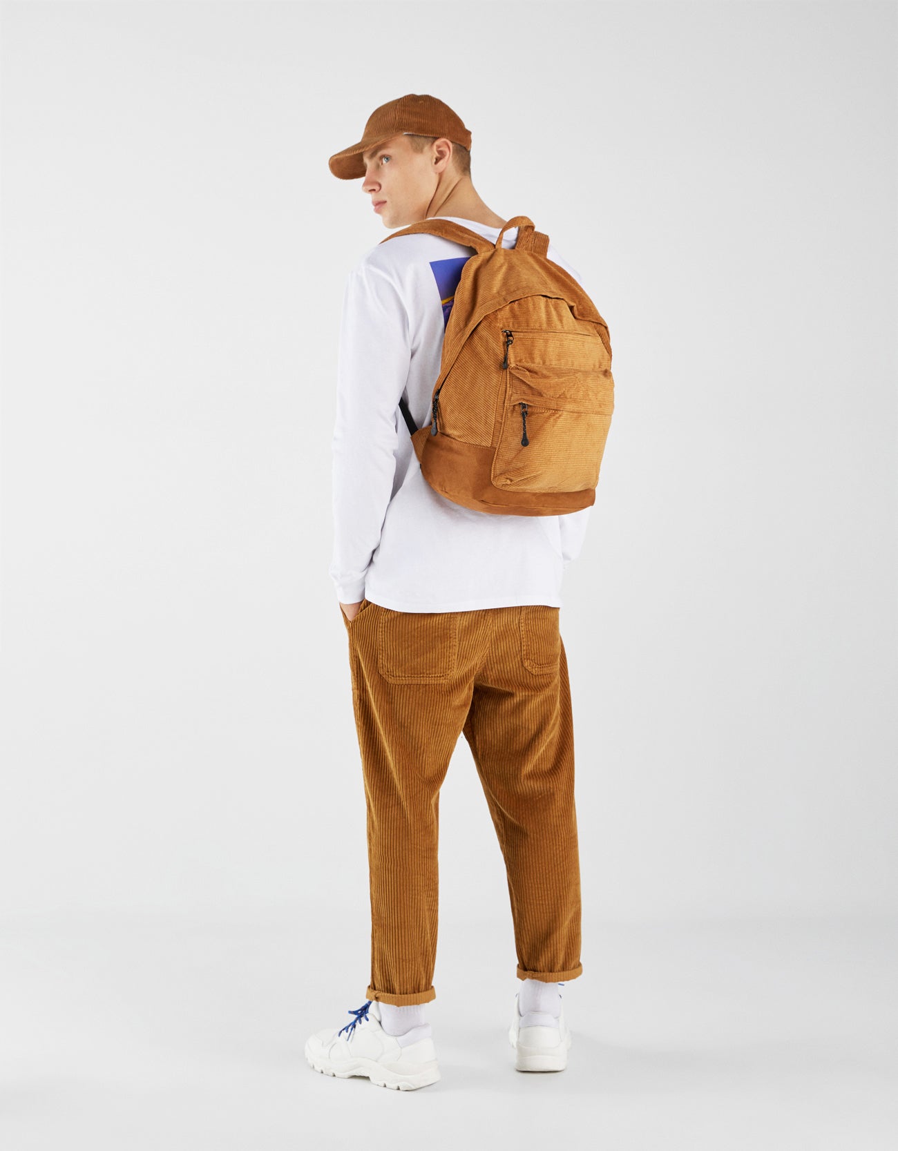 Corduroy backpack