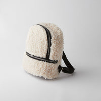 Faux shearling backpack
