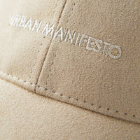 Faux suede cap