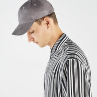 Faux suede cap