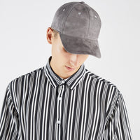 Faux suede cap