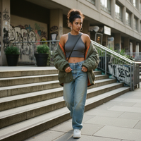 Grey Cropped Tank Top