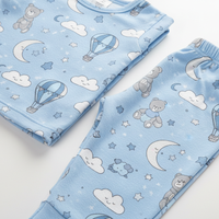 Night Suit Top - Sky Blue