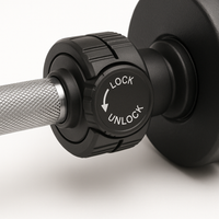 Twist-Lock Adjustable Dumbbell - Hexagonal Weight Plates